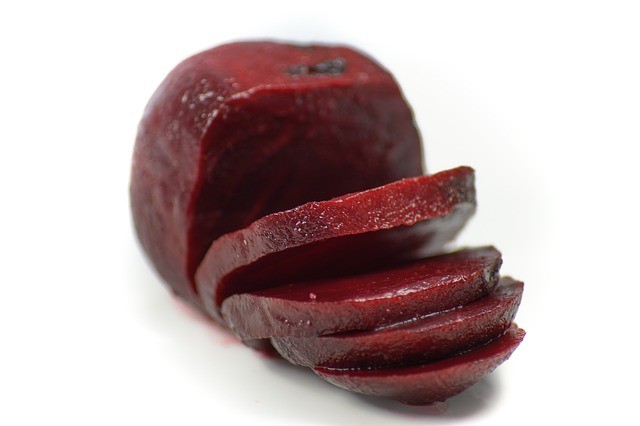 sliced beetroot